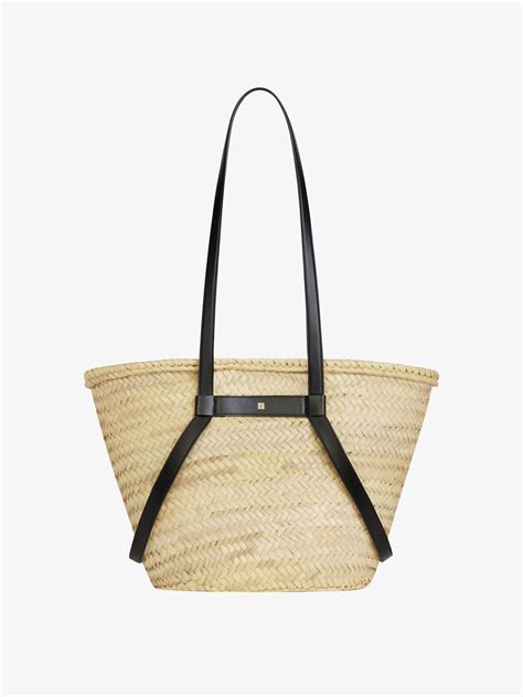 givenchy baskets|Medium Voyou basket bag in raffia .